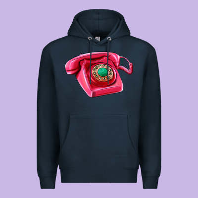 Pink Telephone Premium Hoodie Designed By Adodesignshop