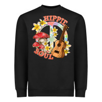 Black hippie soul with peace Heavyweight Sweatshirt - texasbilliewilder