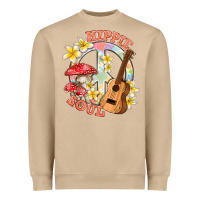 Mushroom hippie soul with peace Heavyweight Sweatshirt - texasbilliewilder