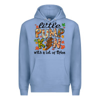 Colony Blue little pumpkin with a lot of spice Premium Hoodie - MaliasSmallBusiness