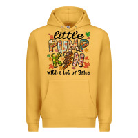 Mustard little pumpkin with a lot of spice Premium Hoodie - MaliasSmallBusiness