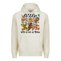 Oatmeal Heather little pumpkin with a lot of spice Premium Hoodie - MaliasSmallBusiness