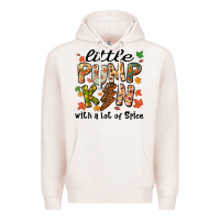 Pale Pink little pumpkin with a lot of spice Premium Hoodie - MaliasSmallBusiness