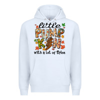 White little pumpkin with a lot of spice Premium Hoodie - MaliasSmallBusiness