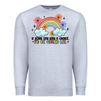 Heather Grey gay pride Premium Sweatshirt - MaliasSmallBusiness
