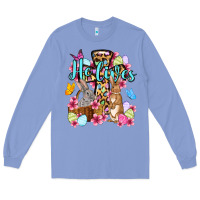 Colony Blue Easter Day He lives Long Sleeve Tee - OliviaCreatesArt