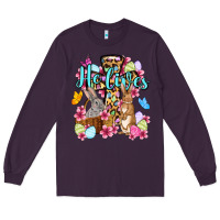 Plum Easter Day He lives Long Sleeve Tee - OliviaCreatesArt