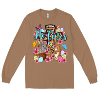 Toasted Coconut Easter Day He lives Long Sleeve Tee - OliviaCreatesArt