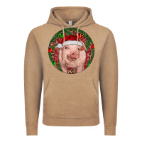Vintage Coffee Pig Christmas Vintage Hoodie - RanaPortraitStore