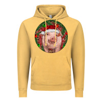 Vintage Mustard Pig Christmas Vintage Hoodie - RanaPortraitStore