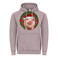 Vintage Zinc Pig Christmas Vintage Hoodie - RanaPortraitStore