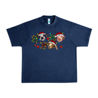 Navy hohoho farm animals Urban Heavy Tee - RanaPortraitStore