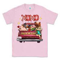 Bubblegum Pink valentine's day truck farm animals cupid xoxo Classic Tee - FaDigitalArtStudio