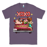 Lavender valentine's day truck farm animals cupid xoxo Classic Tee - FaDigitalArtStudio
