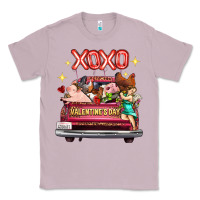 Lilac valentine's day truck farm animals cupid xoxo Classic Tee - FaDigitalArtStudio