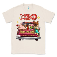 Natural valentine's day truck farm animals cupid xoxo Classic Tee - FaDigitalArtStudio