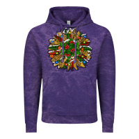 Cloud Purple Leopard Christmas Sunflower Vintage Hoodie - RanaPortraitStore