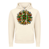 Vintage Artic Leopard Christmas Sunflower Vintage Hoodie - RanaPortraitStore