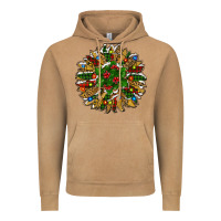 Leopard Christmas Sunflower Vintage Hoodie | Teevron