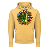 Vintage Mustard Leopard Christmas Sunflower Vintage Hoodie - RanaPortraitStore