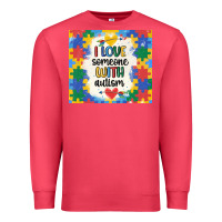 Cardinal ı love someone with autism Premium Sweatshirt - MaliasSmallBusiness