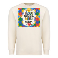 Sandshell ı love someone with autism Premium Sweatshirt - MaliasSmallBusiness