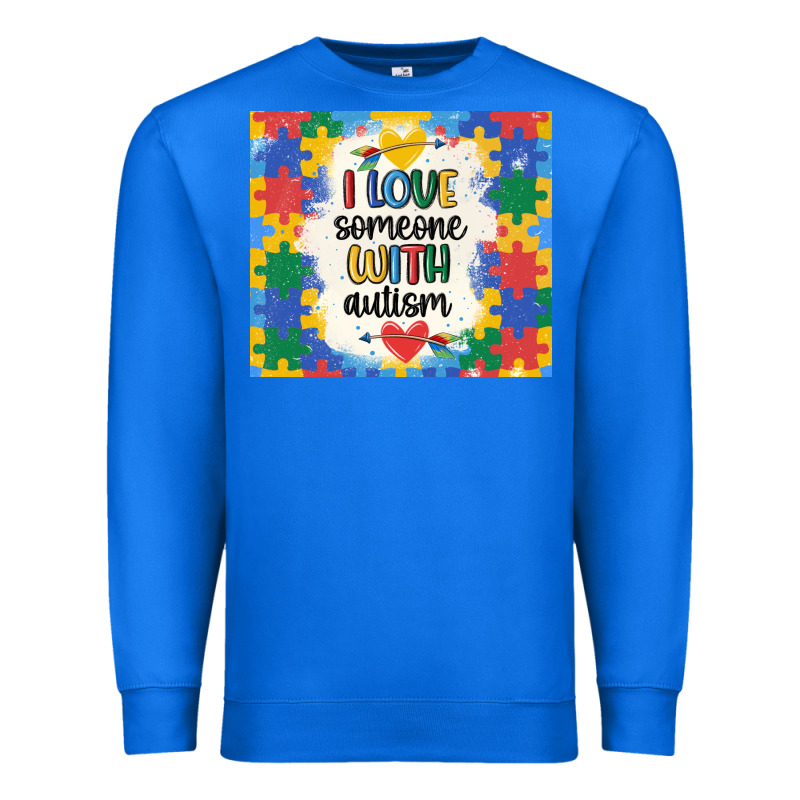 ı Love Someone With Autism Premium Sweatshirt by MaliasSmallBusiness | Teevron