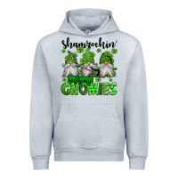 Heather Grey shamrockin' with my gnomies st patrick's day Urban Hoodie - Jasminsmagicworld