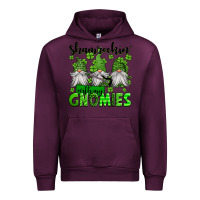 Mauve Wine shamrockin' with my gnomies st patrick's day Urban Hoodie - Jasminsmagicworld