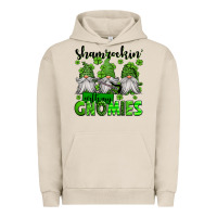Pigment French Oak shamrockin' with my gnomies st patrick's day Urban Hoodie - Jasminsmagicworld