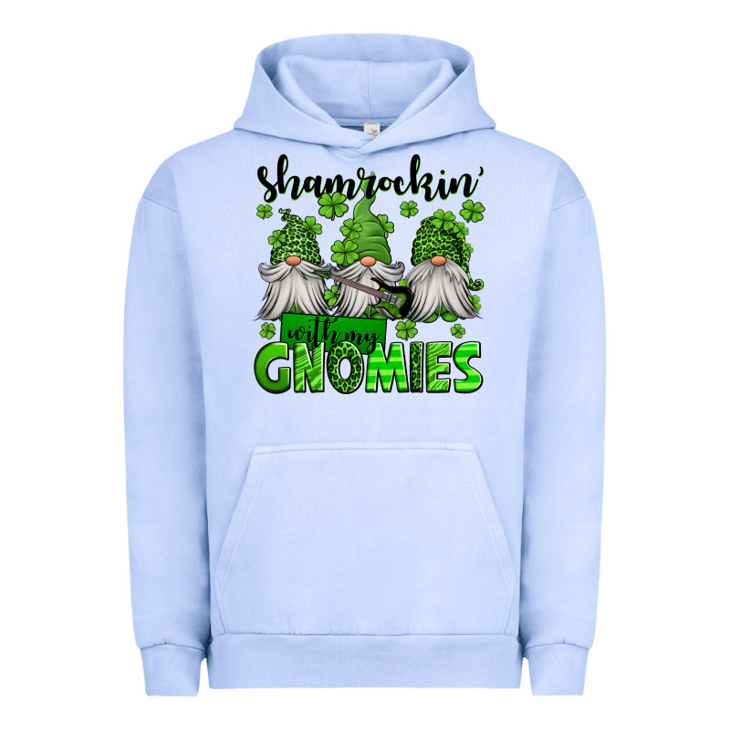 Shamrockin' With My Gnomies St Patrick's Day Urban Hoodie by Jasminsmagicworld | Teevron