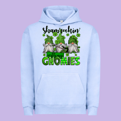 Shamrockin' With My Gnomies St Patrick's Day Urban Hoodie Designed By Jasminsmagicworld