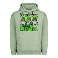 Pigment Oil Green shamrockin' with my gnomies st patrick's day Urban Hoodie - Jasminsmagicworld