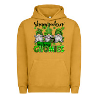 Pigment Peanut Butter shamrockin' with my gnomies st patrick's day Urban Hoodie - Jasminsmagicworld