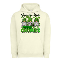 Pigment Pistachio shamrockin' with my gnomies st patrick's day Urban Hoodie - Jasminsmagicworld