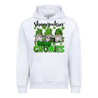 White shamrockin' with my gnomies st patrick's day Urban Hoodie - Jasminsmagicworld