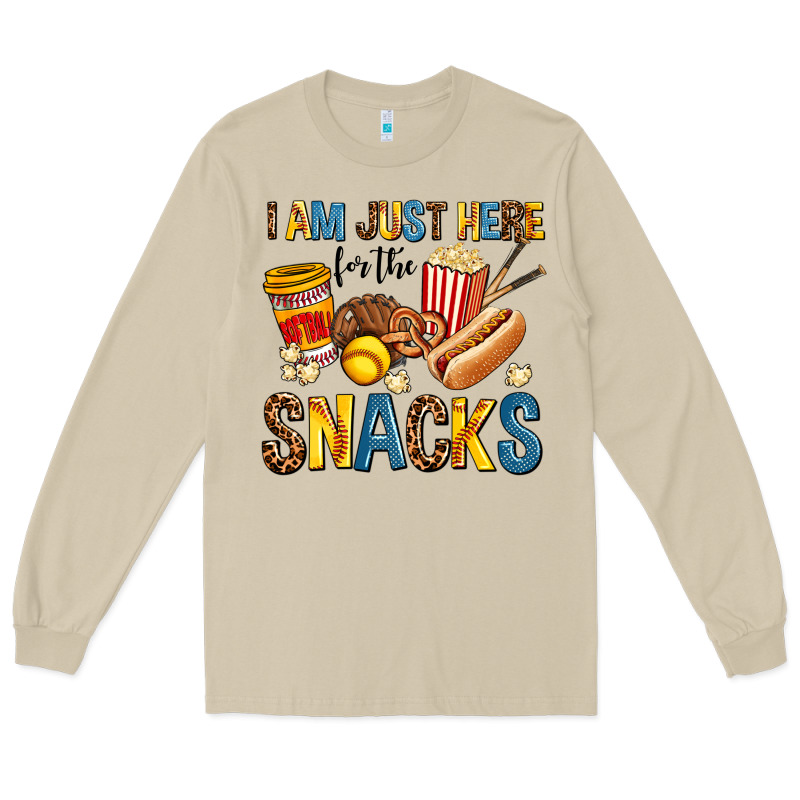 I Am Just Here For The Snacks Long Sleeve Tee by AdoDesignShop | Teevron