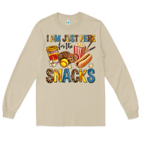 Mushroom i am just here for the snacks Long Sleeve Tee - AdoDesignShop