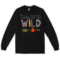 Black teacher of the wild Long Sleeve Tee - CowhideDigitalArt