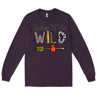 Plum teacher of the wild Long Sleeve Tee - CowhideDigitalArt