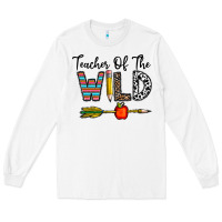 White teacher of the wild Long Sleeve Tee - CowhideDigitalArt