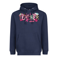 Navy cancer awareness teacher Heavyweight Hoodie - NancyCooperArtShop