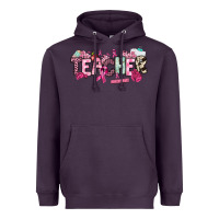 Plum cancer awareness teacher Heavyweight Hoodie - NancyCooperArtShop
