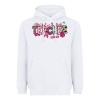 White cancer awareness teacher Heavyweight Hoodie - NancyCooperArtShop