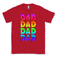 Red lgbtq dad Classic Tee - HRA Design Shop