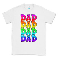 White lgbtq dad Classic Tee - HRA Design Shop
