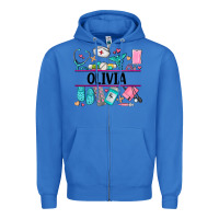 True Royal nurse elements with costom name Zipper Hoodie - AdoDesignShop