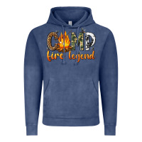 Vintage Denim camp fire legend with fire Vintage Hoodie - texasbilliewilder