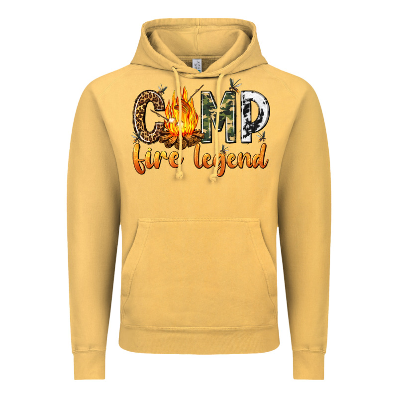 Camp Fire Legend With Fire Vintage Hoodie by texasbilliewilder | Teevron