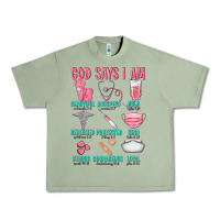 Oil Green god says i am Urban Heavy Tee - texasbilliewilder